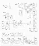 Carburetor Fuel Supply Diagram and Parts List for  Briggs and Stratton Engine